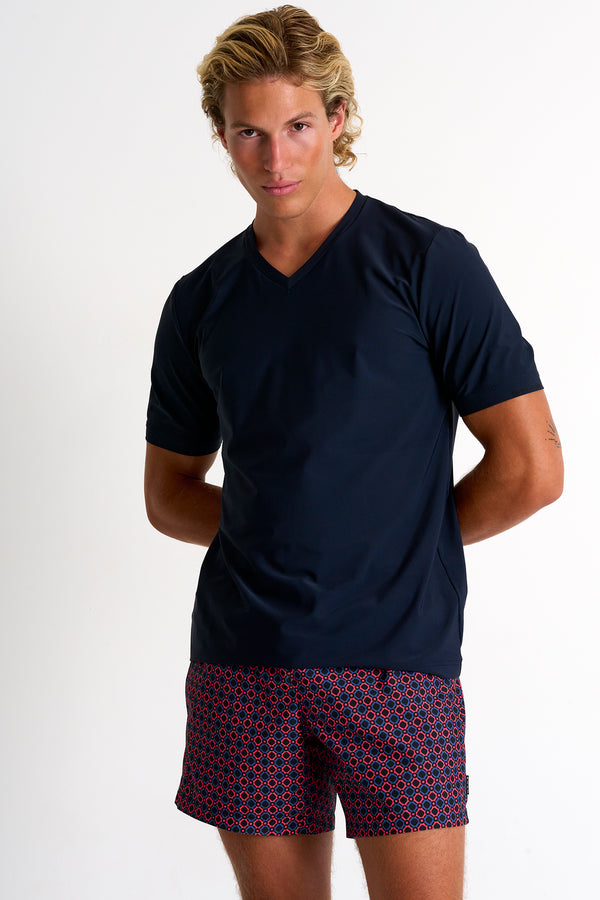 Shan Actuel Textured V-neck jersey